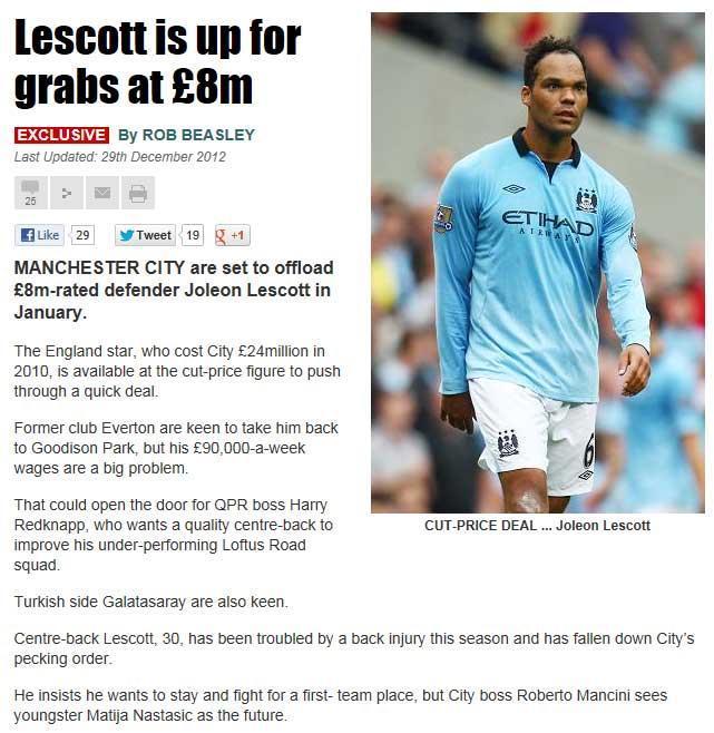 Lescott Galatasarayın radarında