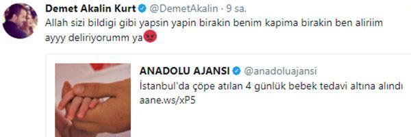 Demet Akalın: Benim kapıma bırakın, ben alırım