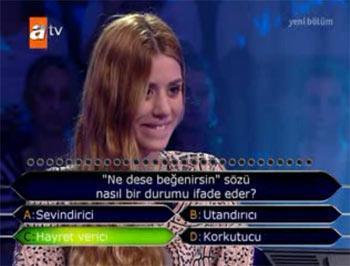 Cevabı bilmesine rağmen elendi