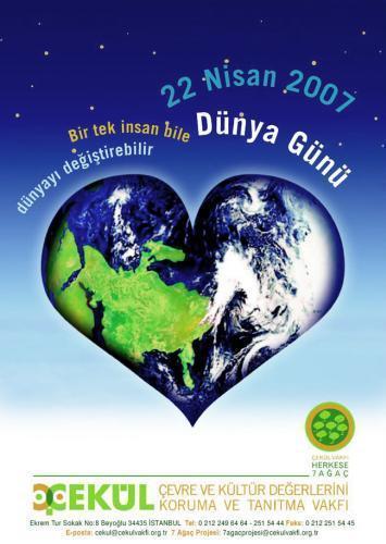 Bugün 22 Nisan Dünya Günü