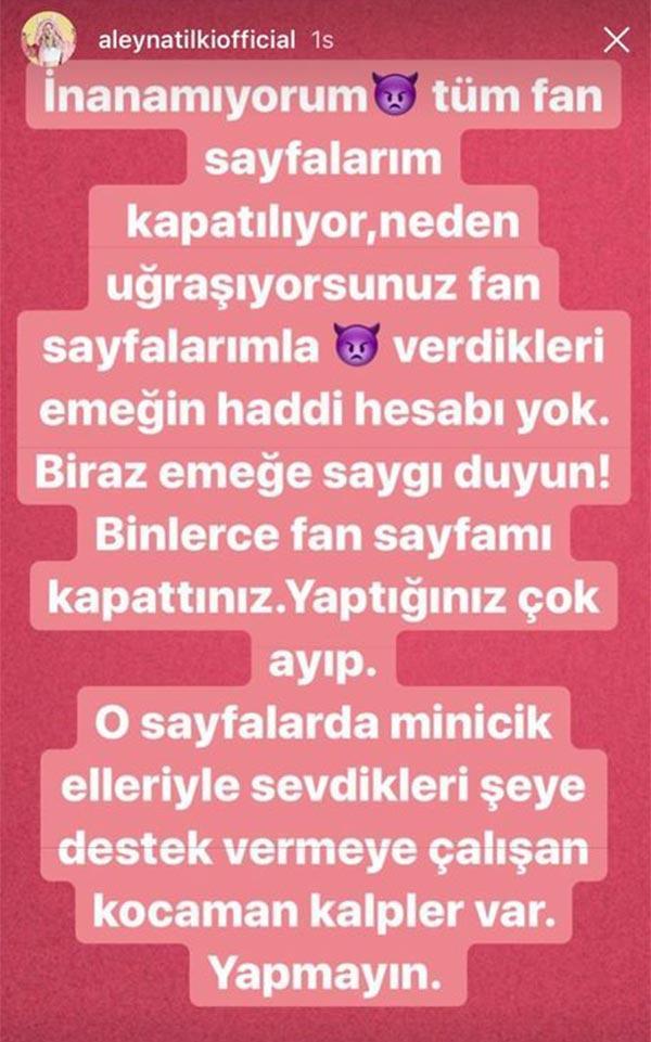 Aleyna Tilki isyan etti: Çok ayıp