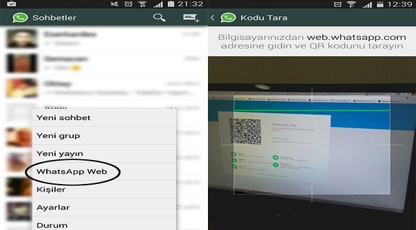 WhatsApp Webi bilgisayarda nasıl kullanabiliriz