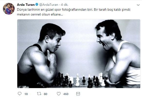 Arda Turandan duygulandıran Naim Süleymanoğlu paylaşımı