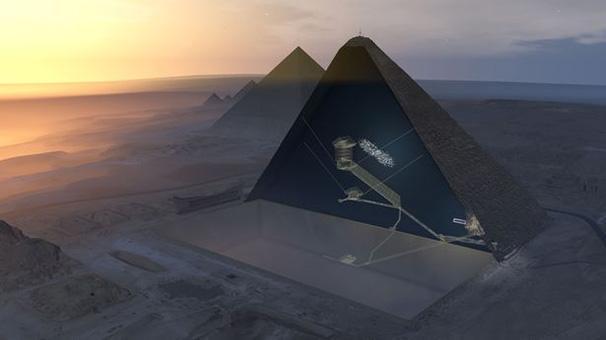 Piramitlerde sürpriz keşif