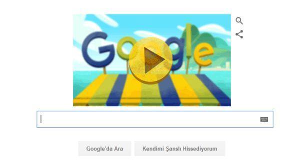 Rio Olimpiyatları Googleda doodle oldu Hangi kanalda yayınlanıyor