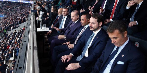 Cumhurbaşkanı Erdoğandan Beşiktaşa destek