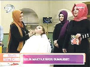 CANLI YAYINDA TESETTÜRLÜ GELİN MAKYAJI