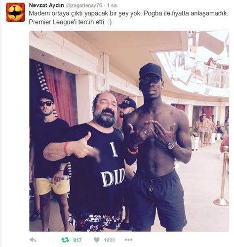 Nevzat Aydın-Pogba fotoğrafının perde arkası 30 bin TL...