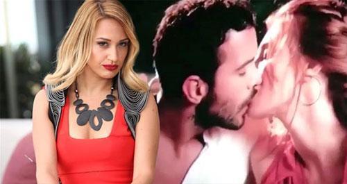 Elçin Sangu ve Barış Arduç dudak dudağa