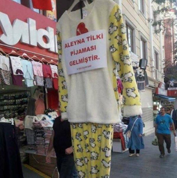 Aleyna Tilki pijaması yok satıyor