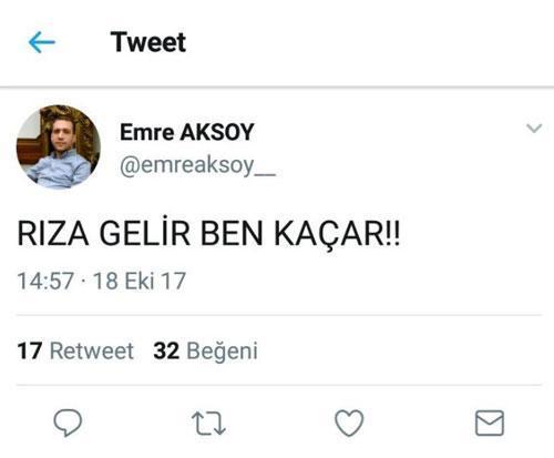 Çalımbay kararı sonra Emre Aksoy istifa etti