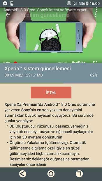 Sony, Xperia XZ Premium ile Android Oreo dağıtımına başladı