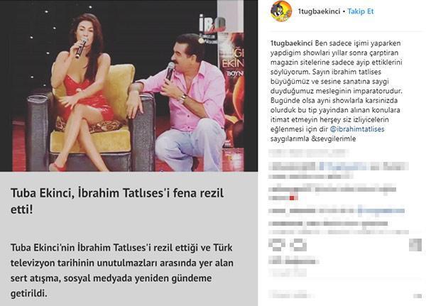 Tuğba Ekinciden İbrahim Tatlıses açıklaması