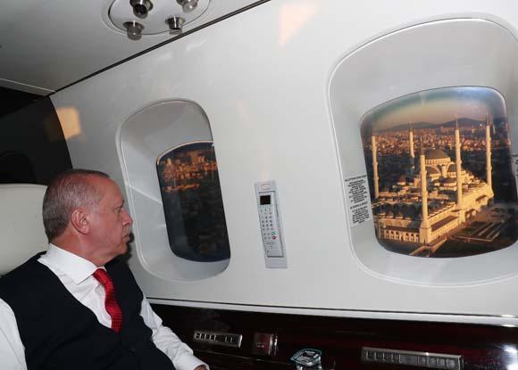Cumhurbaşkanı Erdoğan havadan inceledi