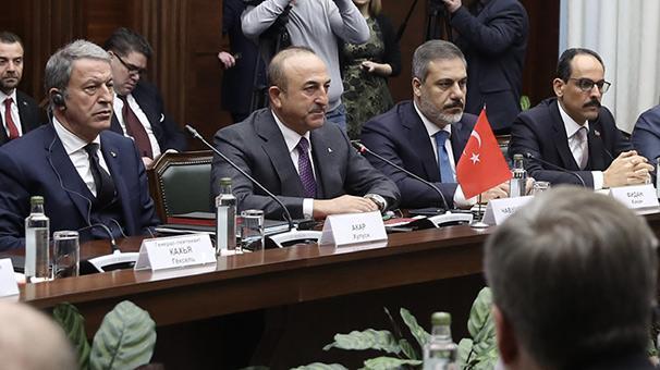 Son dakika... Kritik toplantı sona erdi Bakan Çavuşoğlundan ilk açıklama