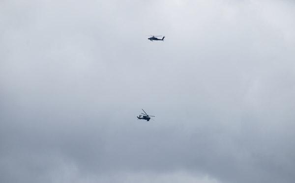 Menbiç sınırında ABD helikopterleri uçuyor