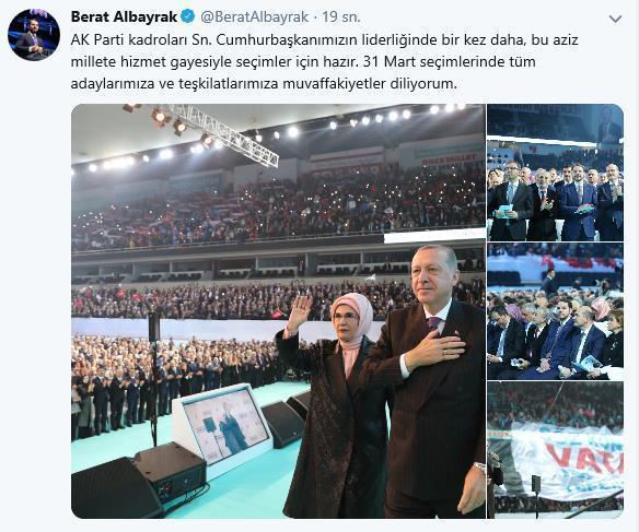 Bakan Albayraktan 31 Mart seçimlerine ilişkin paylaşım