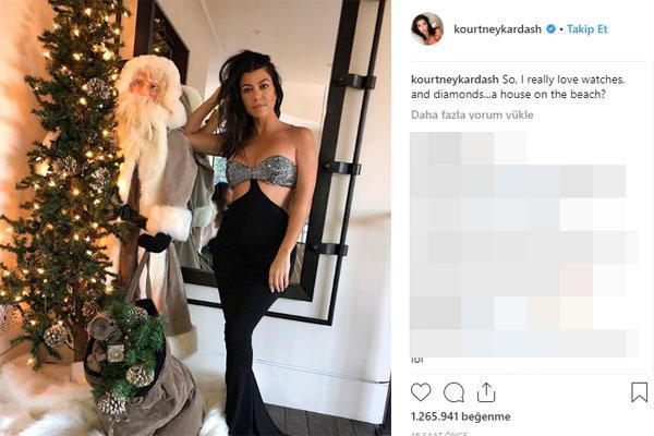 Kardashian’ın Noel fotoğrafı ti’ye alındı