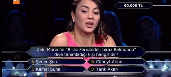 Survivor Sabriye Şengül, Kim Milyoner Olmak İstere katıldı