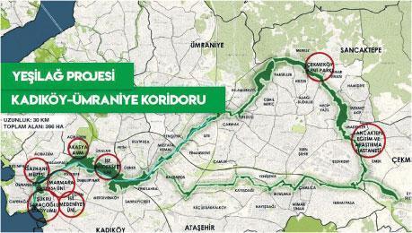 İstanbul  ‘Yeşil Ağ’  ile örülecek