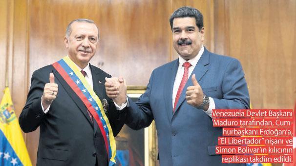 Cumhurbaşkanı Erdoğandan Venezuelaya tarihi ziyaret: Dayanışmamızdan rahatsız oluyorlar