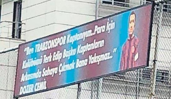 Trabzonsporda futbolculara Dozer Cemil mesajı