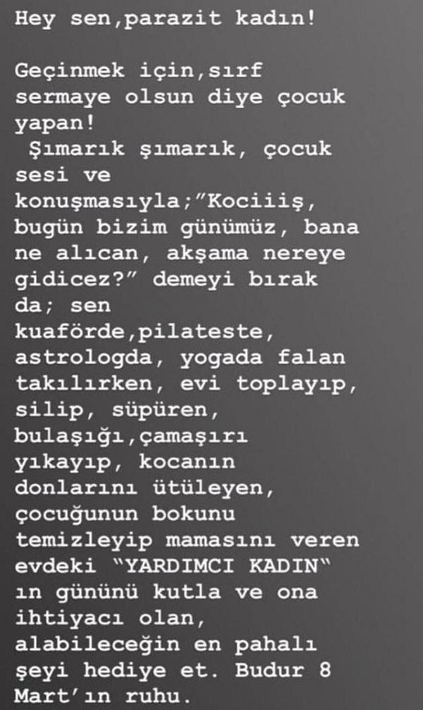 Cem Özerden çok konuşulan 8 Mart paylaşımı