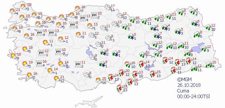 Meteorolojiden son dakika hava durumu açıklaması Pazartesi itibari ile...