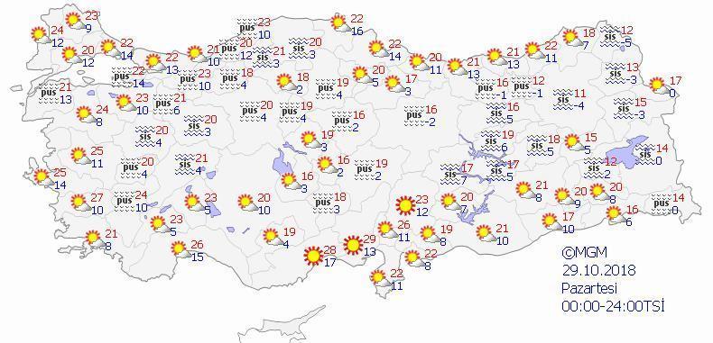 Meteorolojiden son dakika hava durumu açıklaması Pazartesi itibari ile...