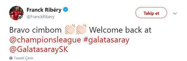 Riberyden Galatasaray paylaşımı