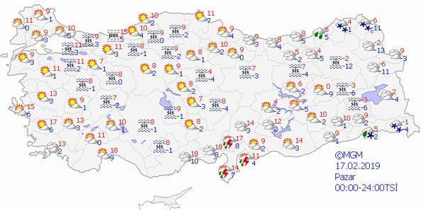 İşte 17 Şubat hava durumu tahmini İstanbulda bugün...