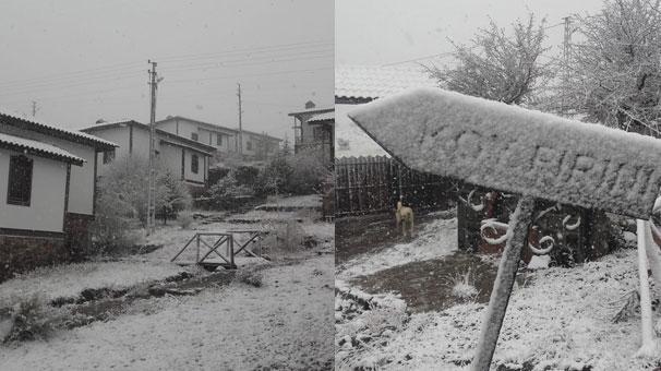 Ankarada yüksek kesimlere kar yağdı