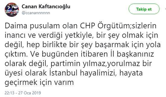 CHPde Canan Kaftancıoğlu bilmecesi Önce istifa etti sonra vazgeçti