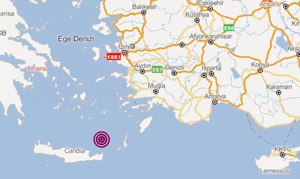Son dakika... Ege Denizinde korkutan deprem