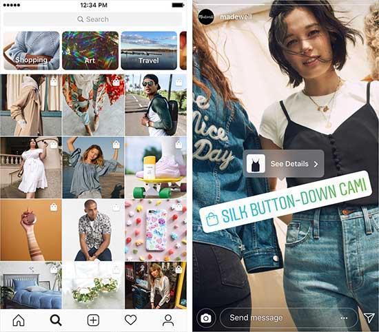 Instagram, Keşfet sayfasına alışveriş sekmesi ekledi