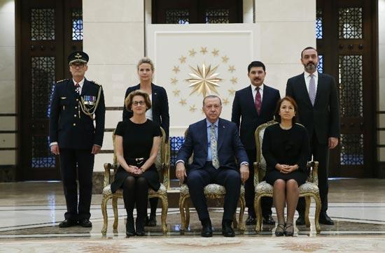 Cumhurbaşkanı Erdoğan 4 büyükelçiyi kabul etti