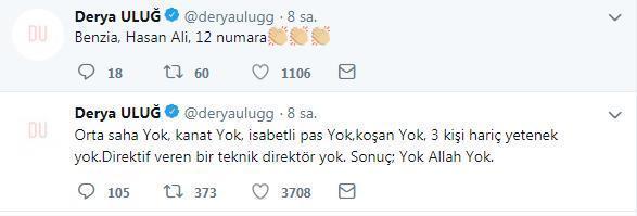 Derya Uluğdan Fenerbahçe isyanı