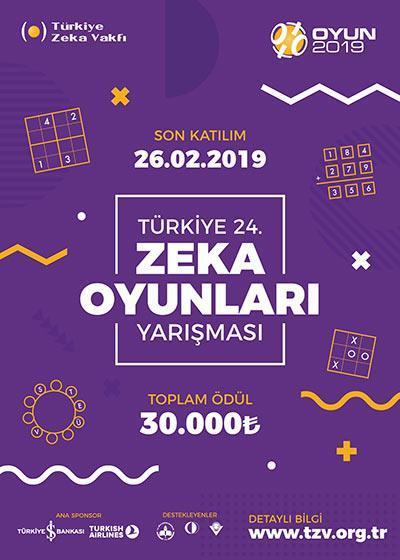 Türkiye Zeka Vakfı’nın yarışması Oyun 2019 kısa süre sonra başlıyor