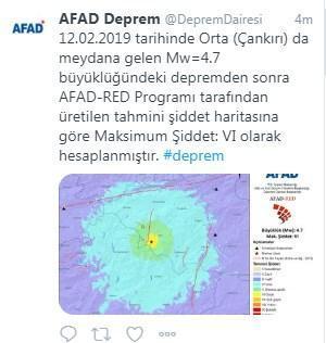 Son dakika... AFADdan Çankırıdaki depremle ilgili açıklama