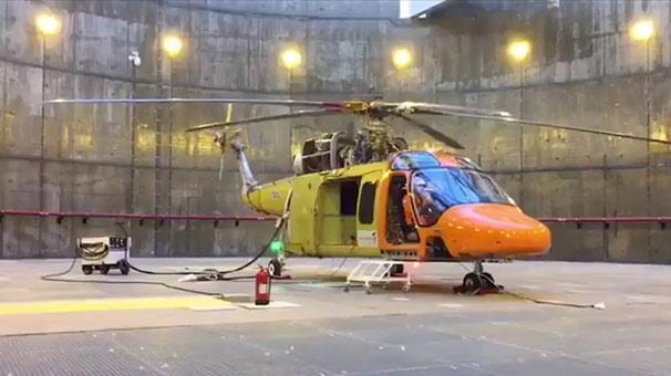 Yerli helikopter motorunun gücü test edildi