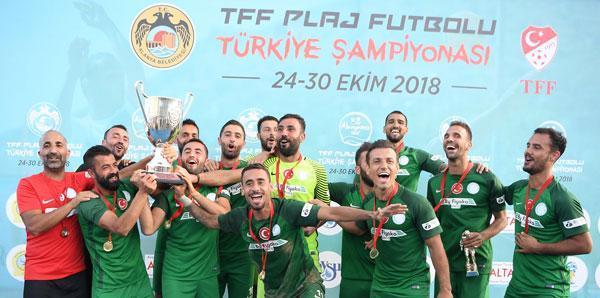 TFF Plaj Futbolu Liginde şampiyon Erciş Belediyespor