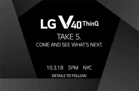 LG beş kameralı modeli V40 ThinQyu kısa süre sonra açıklayacak