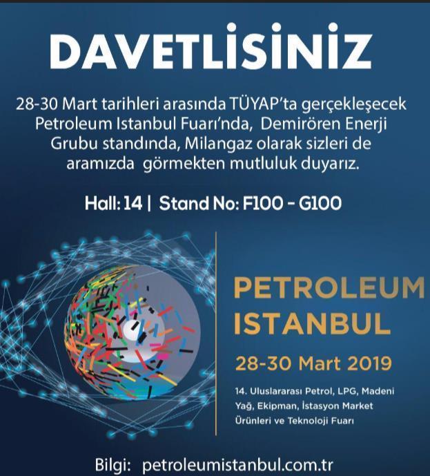 Dev buluşma Petroleum Istanbul Fuarı bugün başladı