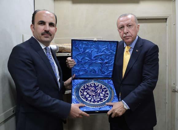 Cumhurbaşkanı Erdoğan Konya Valisi ile Belediye Başkanını kabul etti