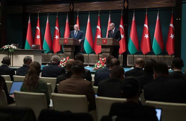 Cumhurbaşkanı Erdoğan ve Belarus Cumhurbaşkanından ortak açıklama
