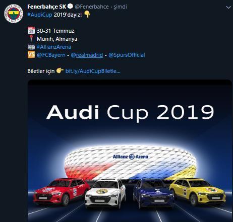 Audi Cup ne zaman başlayacak 2019 Audi Cup maç takvimi