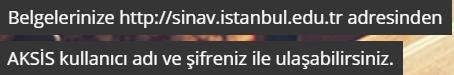 AUZEF sınav giriş belgesi ve yerleri açıklandı 2019 AUZEF sınav giriş belgesi nasıl alınır