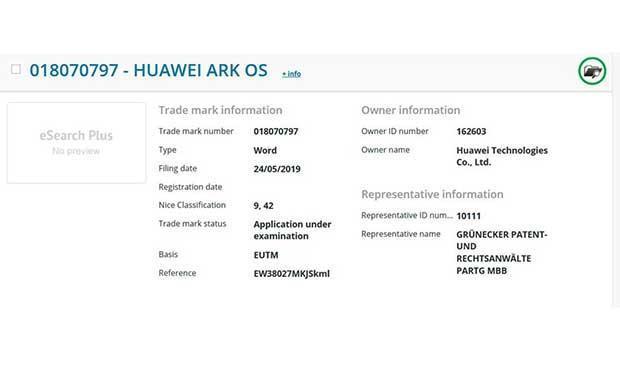 Huawei kendi işletim sistemi için patent aldı