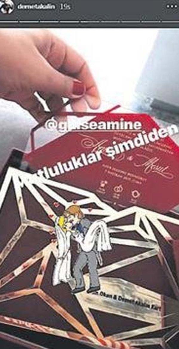 Amine Gülşe-Mesut Özilin düğün davetiyesi ortaya çıktı