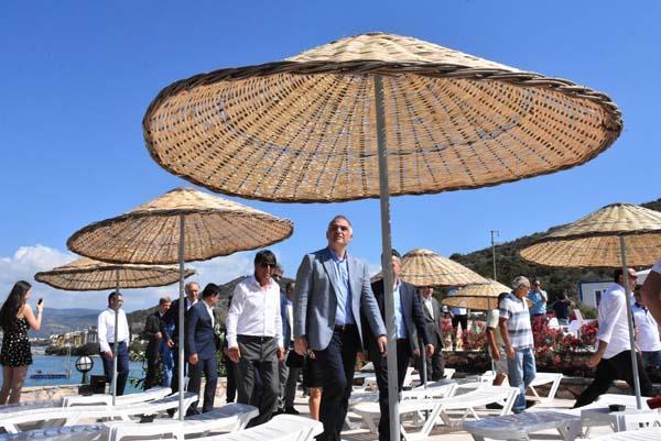 Bakan Ersoy açılışını yapmıştı Yerli turistin yeni gözdesi Bodrum Halk Plajı